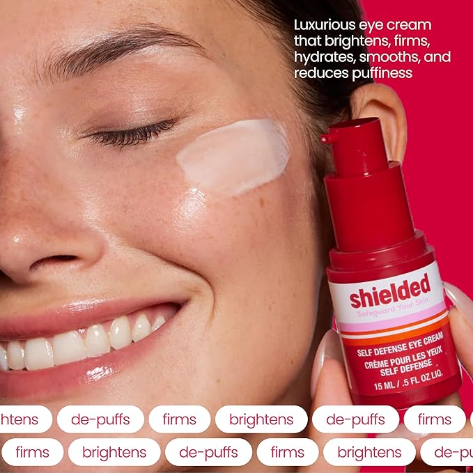 Beauty Self Defense Eye Cream Hydrating Skin-Protective Eye Cream with Silver Citrate & Peptides, 15ml