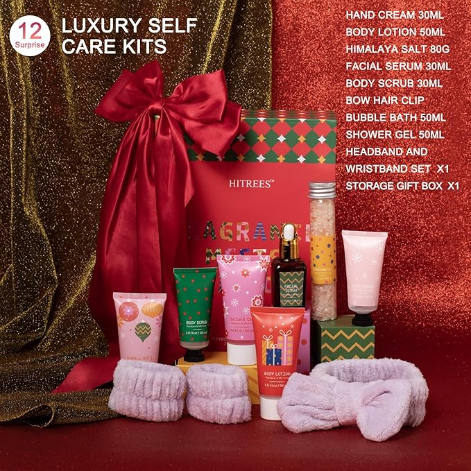 9day Birthday Blind Box - Luxury Skincare & Accessories Set Advent Calendar for Women, Beauty & Spa Advent Set for Teens Calendar-12pc Bath & Body Care, Self Care Gifts for Women,Thinking of You gift