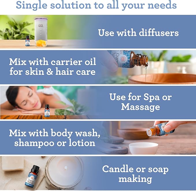 GuruNanda Calming Sleep Essential Oil,100% Pure, Natural & Undiluted Aromatherapy Oil for Diffusers - Promotes Calmness & Realaxtion,0.5 Fl Oz