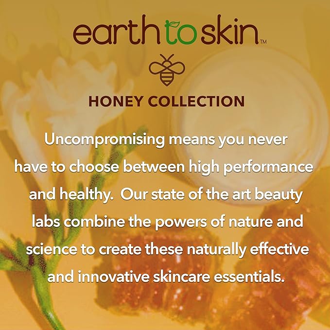 Earth To Skin Honey Manuka Calming Night Cream – Nourishing Moisturizer with Shea Butter, Macadamia Oil & Glycerin – 2.0 fl oz