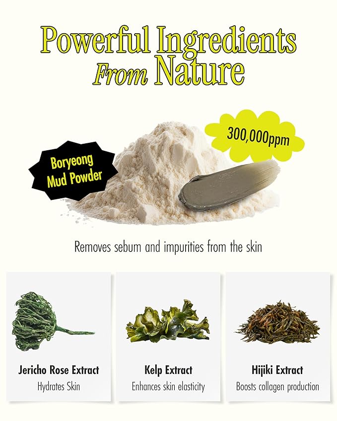 Relief Mud Mask - Celeb's Choice Mask - Body Mud Hydrating & Moisturizing Deep Pore Cleanser Face & Body Mask w/ 91.8% Nature-Derived Ingredients - K Beauty Body Mud (3.72 fl oz)