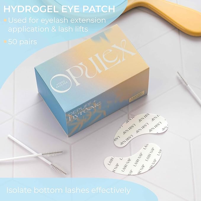 50 Pairs Under Eye Gel Pads for Lash Extensions, Lash Lifts, Aloe Vera Hydrogel Eye Patch (lash nap)
