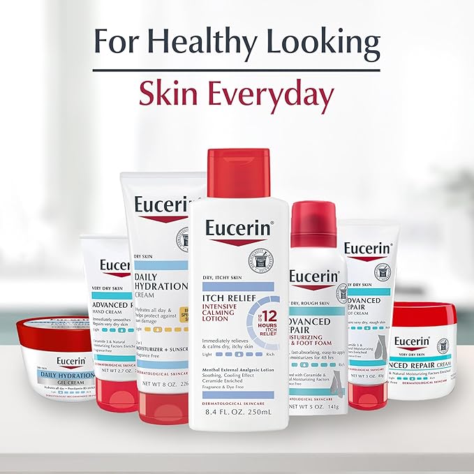 Eucerin Skin Calming Lotion - Full Body Lotion for Dry, Itchy Skin, Natural Oatmeal Enriched - 16.9 fl. oz Pump Bottle