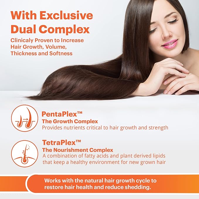 AVIVA - Advanced Hair Nutrition Hair Growth Vitamins, Hair Growth Supplement for Voluminous Tresses, Hair Vitamins with 5000mcg Biotin, 18 Essential Oils, Nutrients and Vitamins for Hair, 180 Capsules