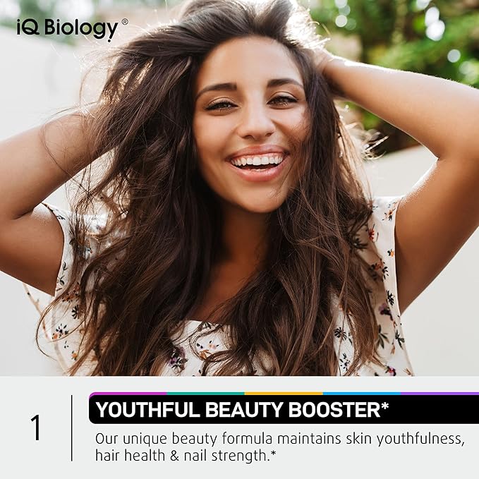 Biotin 10,000 mcg Supplement for Hair Growth with Collagen & Keratin for Hair Loss & Thinning Hair - Hair Skin and Nails Vitamins for Women & Men - Healthy Regrowth, Skin Glow & Nail Repair - 60 Caps