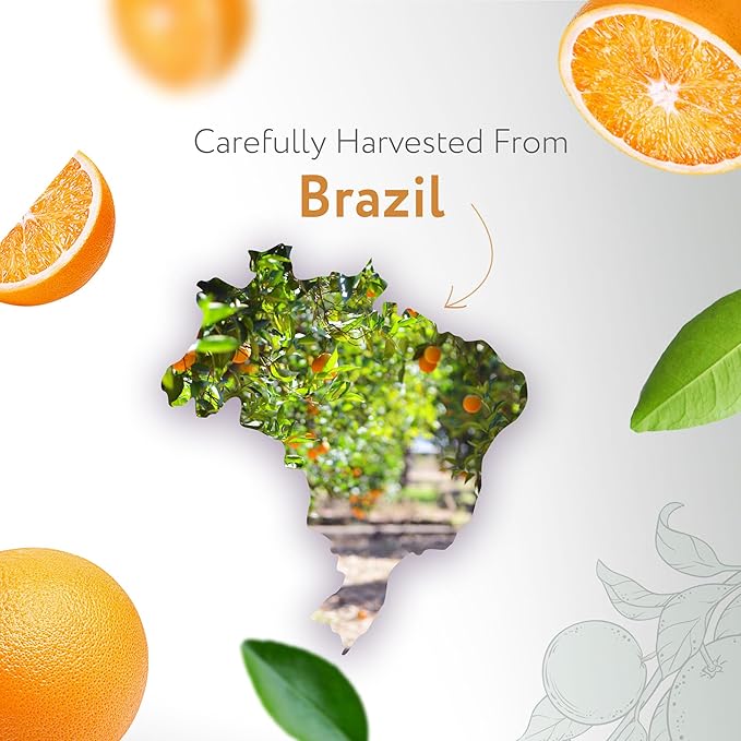 HBNO California Bottled Orange Essential Oil 4 fl oz (120ml) Value Size - Natural Orange Oil, Cold Pressed - Perfect for Cleaning, Aromatherapy, DIY, Soap & Diffuser -