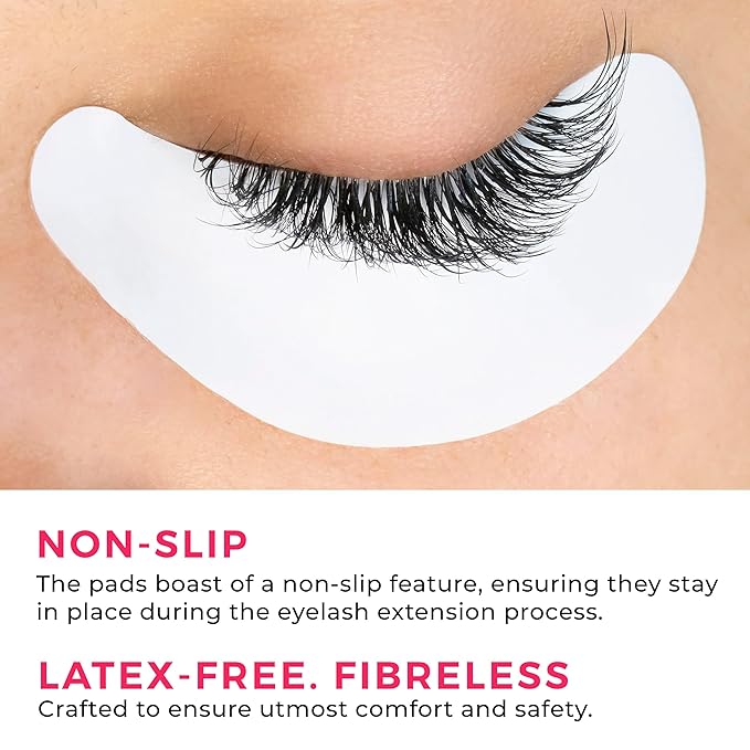 LLBA Biogel Eye Pads for Lash Extensions, Soft Sticky Under Eye Patches for Sensitive Skin, Eyelash Perm Lamination, Lash Extension Remover Supplies (10 Pairs, Style 1)