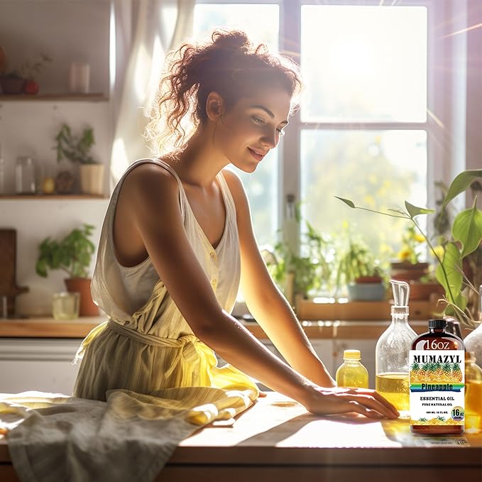 Pineapple Essential Oil, Pineapple Oil 16 Fl Oz 480ML for Diffuser Humidifier Yoga Cleaning DIY Candle Soap Making Essential Oils