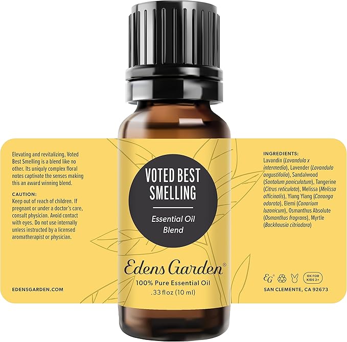 Edens Garden Voted Best Smelling Essential Oil Blend- 100% Pure Premium Grade, Undiluted, Natural, Therapeutic, Aromatherapy, The Best for Diffusing, Candle, Laundry, Kid Safe 10 ml (.33 fl oz)