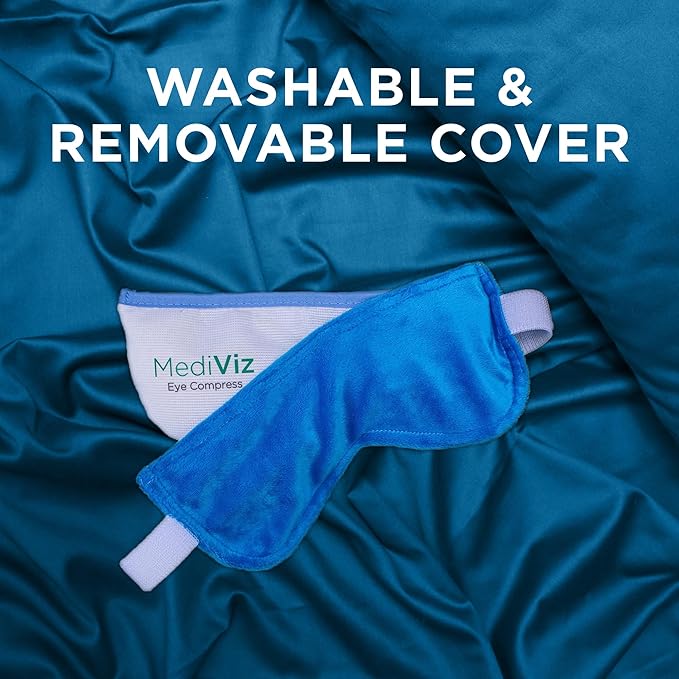 Warm Compress Eye Mask - Moist Heat Compress for Irritated Eyes and Eyelid Lumps and Bumps