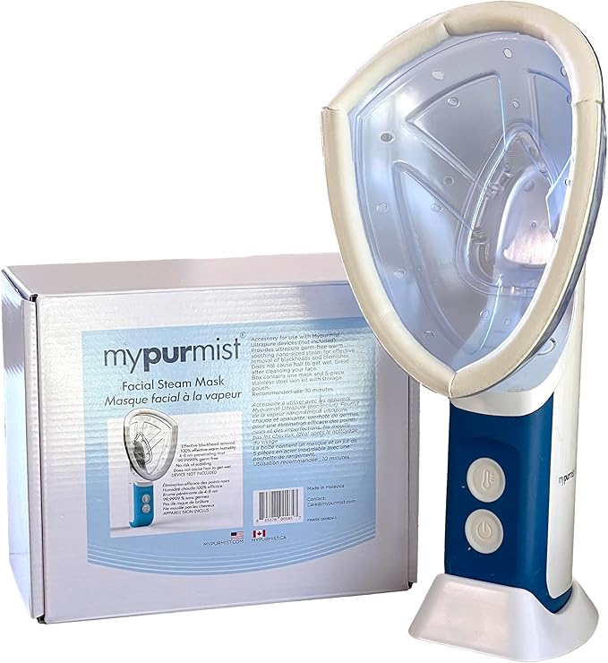 Mypurmist Facial Steam Mask Accessory - Convert Mypurmist Free/2 into Professional Facial Steamer, Hydrate Skin, Unclog Pores, Includes 4-Piece Skin Kit for Blackhead Removal