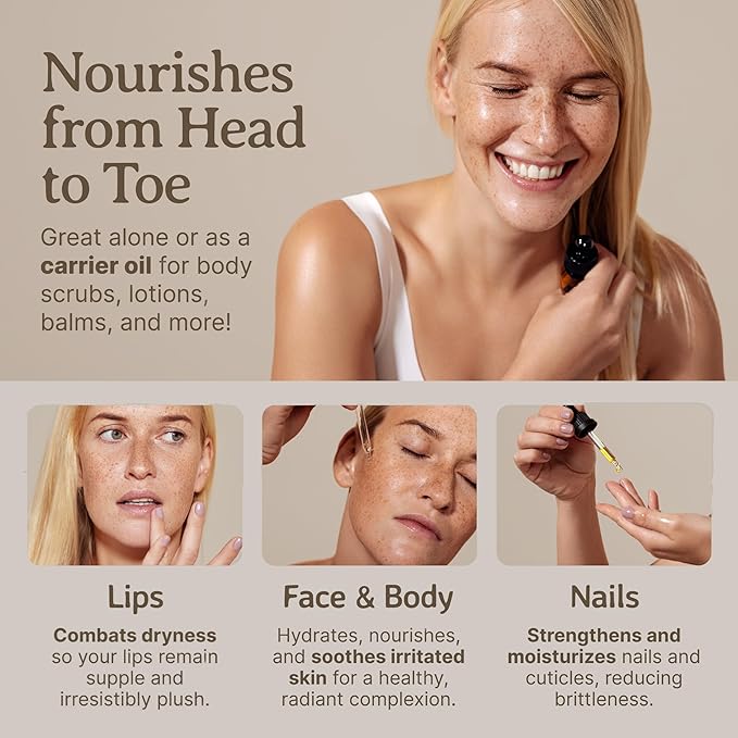 Bella Terra Oils - Black Castor Oil 2oz - Cold-Pressed Purity, A Beacon of Natural Beauty, Loaded with Beneficial Fatty Acids