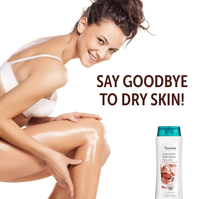 Himalaya Cocoa Butter Intensive Body Lotion for Extra Dry Skin 13.53 oz/400ml (Pack of 2)