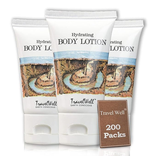 Landscape Series Hotel Travel Size Lotion 1.0 Fl Oz/30ml, Individually Wrapped 200 Tubes per Box | Travel Size Toiletries | Hotel Toiletries Bulk Set