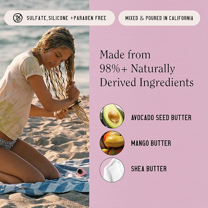 California Naturals Deep Repair Hair Mask, Paraben and Sulfate Free, Deep Conditioner for Dry, Damaged Hair, Nautral, Vegan, Hydrating and Conditioning, For Curly, Frizzy, All Hair Types, 12 fl oz