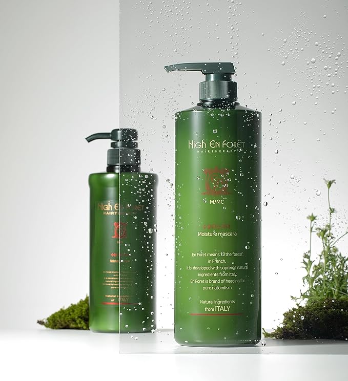 HIGH EN FORT Hair & Scalp Moisture Restoration Mascara, 20.3 Fl Oz, Hyaluronic Conditioner, For All Hair Types, Professional Korean Salon Grade