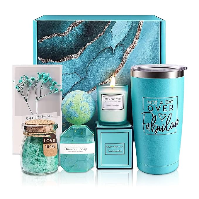 Spa Gift Basket Set for Women, Relaxing Self Care for Wife, Unique Gift Set for Best Friend, Sister - Great for Mother's Day , Birthday, Employee, Customer, Teacher, Nurse Appreciation Ultimate Set.