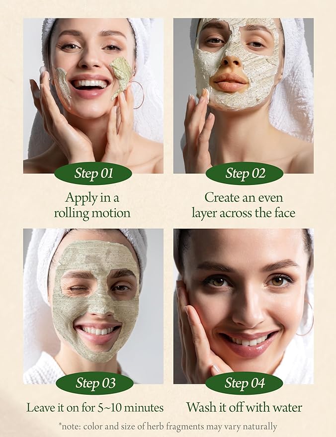 RE:P BIO FRESH MASK with REAL calming HERBS 4.58 Fl Oz (130g) - 100% Vegan, Cruelty-free - Natural calming peel off mask with Real Calendula + Real Chamomile – Korean Skin Care