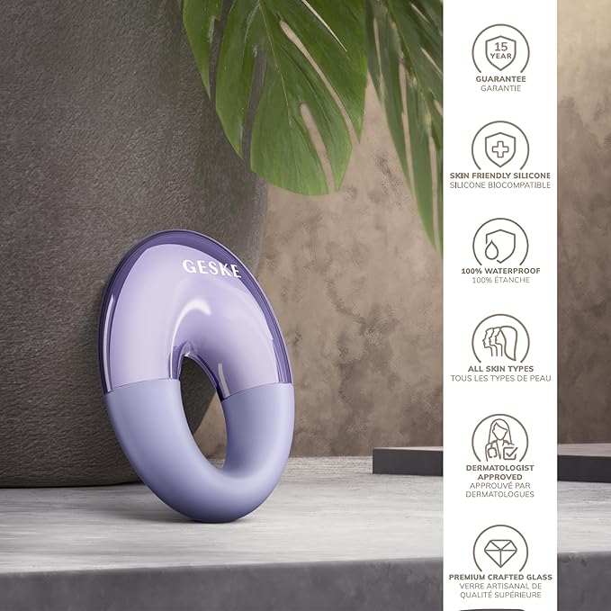 SmartAppGuided™ Cool & Warm Eye Massager | 7 in 1 | Multifunctional Massager | Eyes & Face | Battery-free Cooling & Warming | Firms, Relaxes & De-Puffs Skin | Ring-shaped Design for Easy Grip