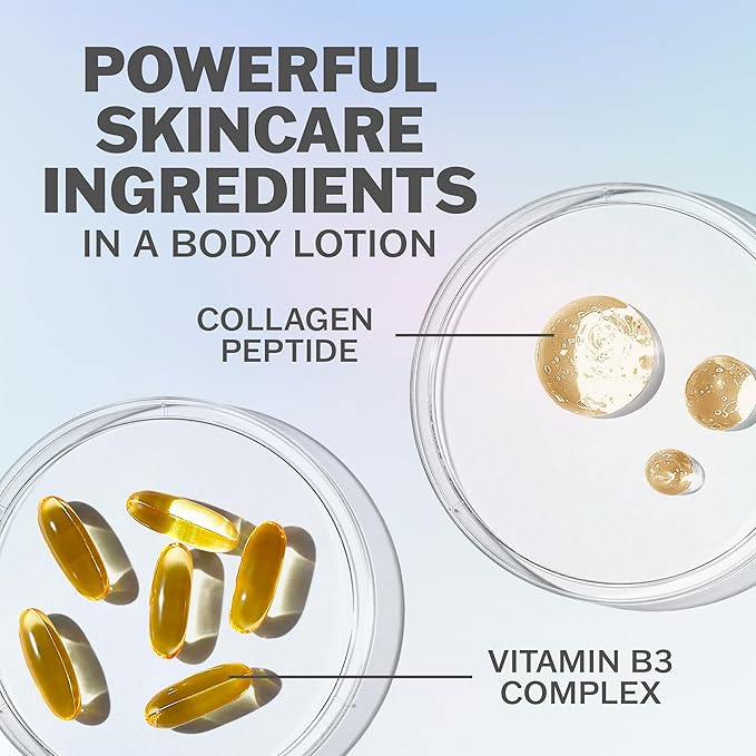 Olay Body Lotion for Women, Firming with Collagen Peptides Serum, Visibly Firmer Skin, 24hr Moisture & Hydration, Fast Absorbing Formula, Vitamin B3 Complex, For All Skin Types, 17 fl oz