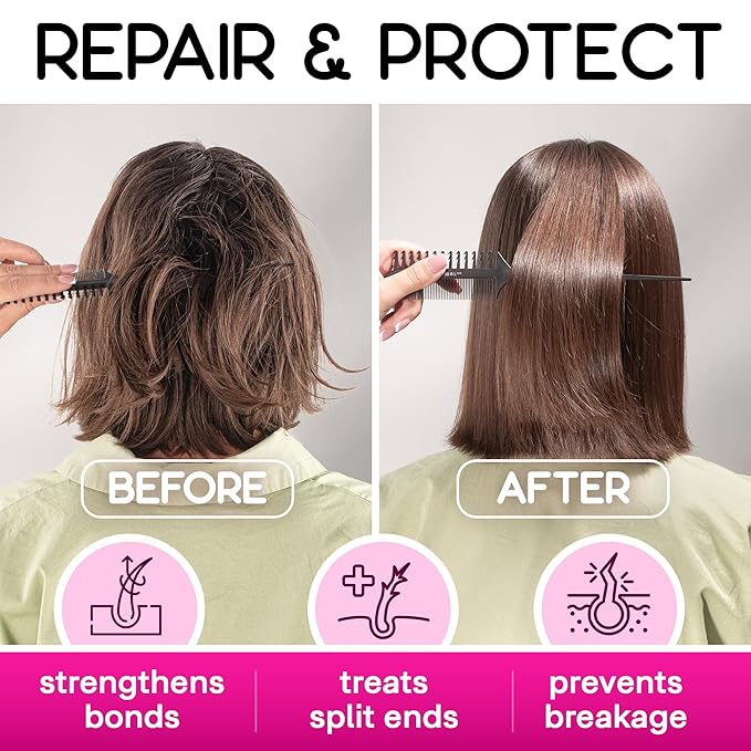 Hair Repair Mask for Dry Damaged Hair Keratin Treatment Protein Argan Oil Deep Conditioning for Color Treated Hair Bleached Frizzy Split Ends Magic