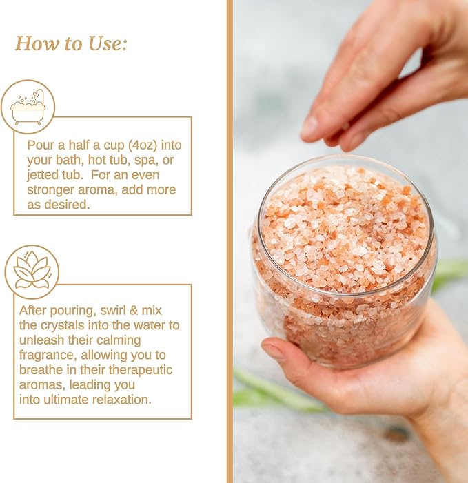 Relax Spa & Bath, Epsom & Dead Sea Salts, Aromatherapy Bath Salts for Hot Tub, Bath, or Spa, Infused with Magnesium, Joint Therapy