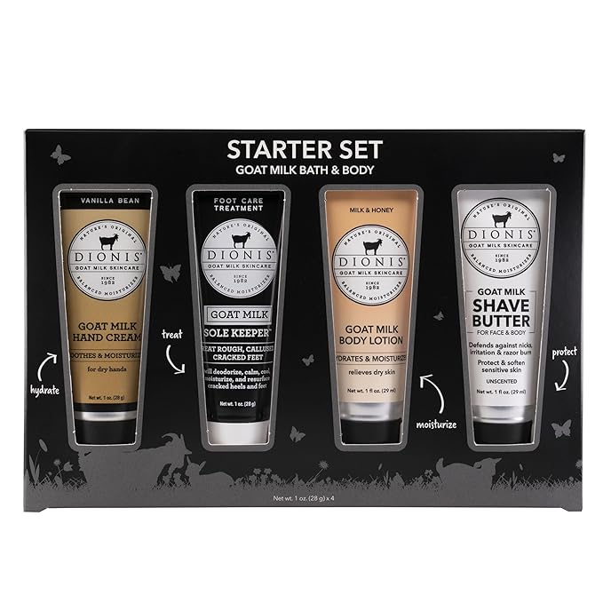 Dionis Goat Milk Skincare Essentials Skincare Set and Hand Cream Gift Sets
