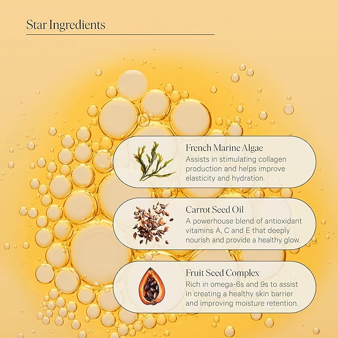 Biography Face Oil Collagen Booster, Moisturizer & Beauty Body Oil Skincare Gift Set for Women, Gua Sha w/Jojoba, Rosehip, French Marine Algae, Guarana Seed. Skin Hydrating Sea Chrome & Golden Ray