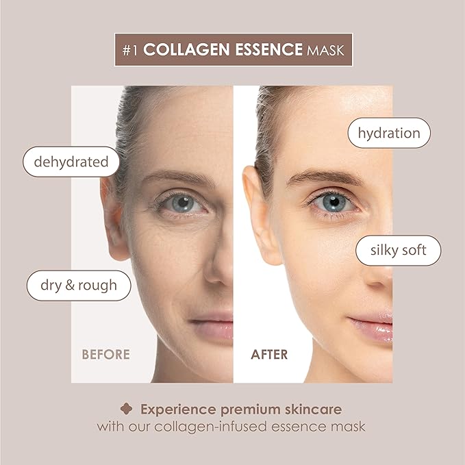 Original Derma Beauty Collagen Face Mask Skin care 36 PK Collagen Essence Assortment Face Masks Skincare Sheet Masks Face mask skin care Korean Face Mask