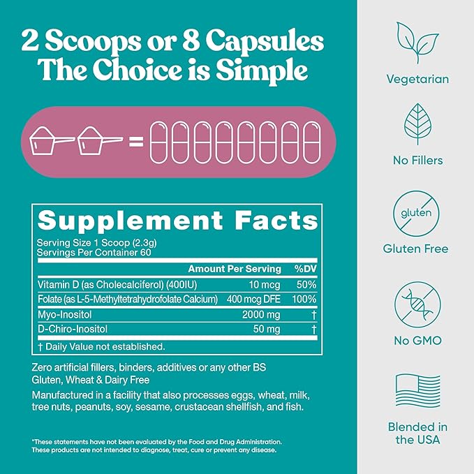 Move & Glow Collagen Pills and Regulate MAX Powder Bundle - Vegetarian Collagen Support for Skin, Joints + Myo-Inositol D-Chiro Inositol for Hormone Balance - 60 Capsules + 60 Servings Inositol Powder