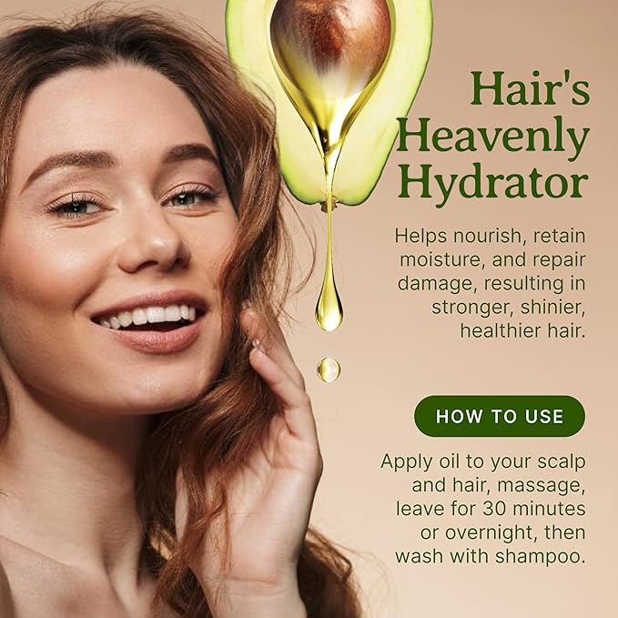 Bella Terra Oils - Avocado Oil 2oz - Celebrate Avocado's Nutritional Legacy, Infused with Monounsaturated Fats, A Delight for Cosmetic Uses