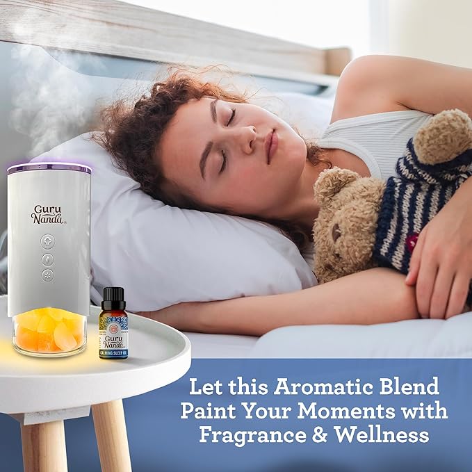GuruNanda Calming Sleep Essential Oil (2x0.5 Fl Oz) - 100% Pure, Natural & Undiluted Aromatherapy Oil for Diffusers - Promotes Calmness & Relaxation