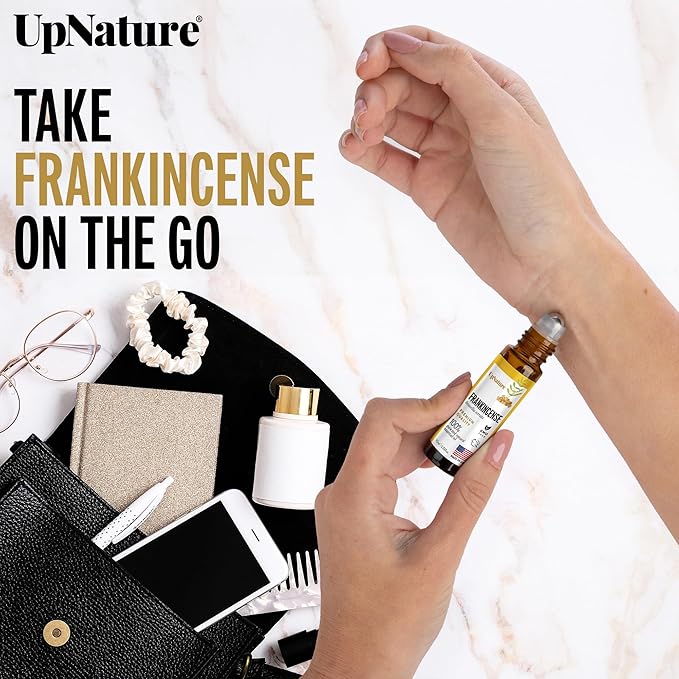 UpNature Frankincense Essential Oil Roll On - 100% Pure Frankincense Oil for Skin