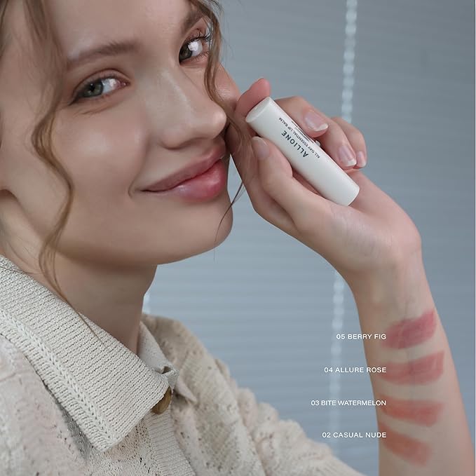 All Day Essential Tinted Lip Balm 03 Bite Watermelon | Natural Gloss Finish, Moisturizing Lip Care, Deep Nourishing Plant-Based Chapstick, Hydrating Lip Butter for Dry Cracked Chapped Lips