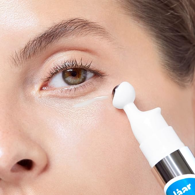 Polåar - Icy Magic Instant Eye Contour Energiser with Siberian Ginseng - Anti-Dark Circles & Puffiness- Decongesting Icy Ball - Fragrance-Free - 92% Natural, Vegan, Cruelty Free, Made in France - 0.4