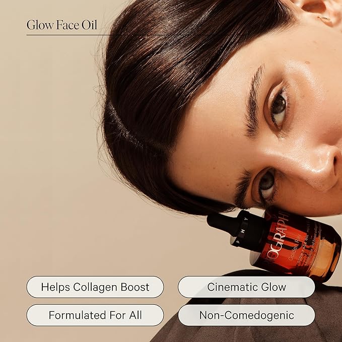 Biography Face Oil Collagen Booster, Moisturizer & Beauty Body Oil Skincare Gift Set for Women, Gua Sha w/Jojoba, Rosehip, French Marine Algae, Guarana Seed. Skin Hydrating Sea Chrome & Golden Ray