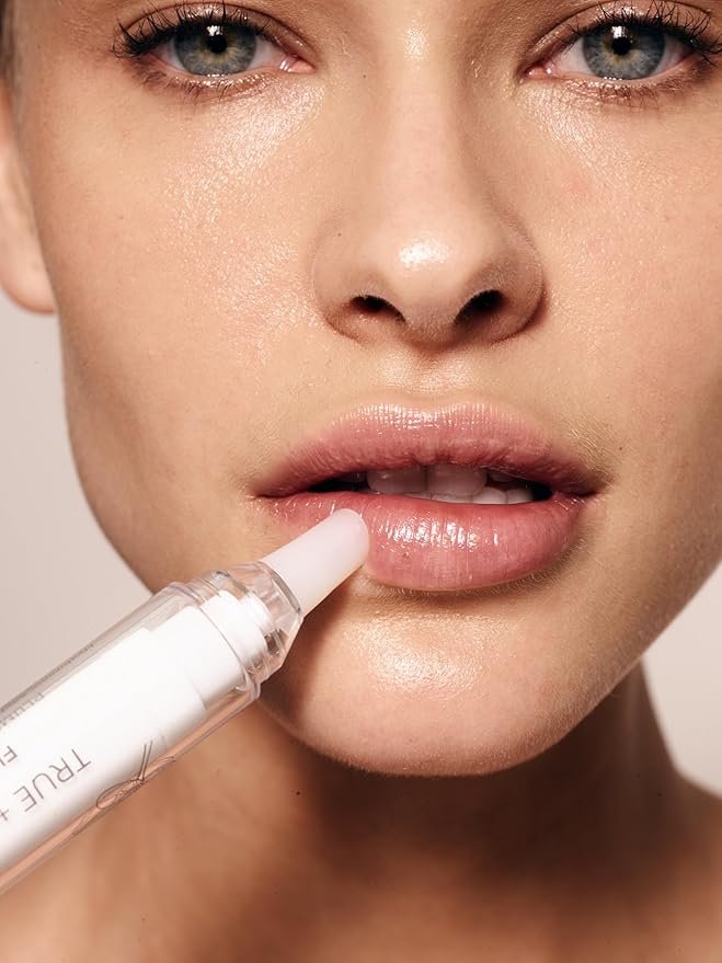 True + Luscious Flowerdose Lip & Eye Serum - Plumping & Hydrating Treatment with Hyaluronic Acid & Orchid Stem Cells - Clean Beauty Anti-Aging Formula for Dark Circles & Fine Lines - 0.5 oz