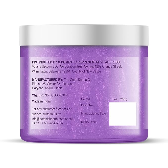 Botanic Hearth Dreamy Lavender Body Scrub 8.8 fl oz - Gently Exfoliates and Moisturizes Skin, Infused with Natural Lavender Oil and Essential Nutrients for Smooth and Radiant Skin