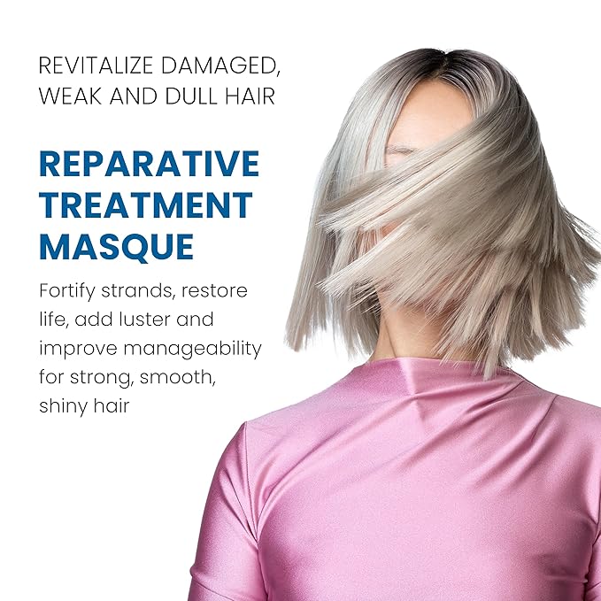ALOXXI Repair Hair Mask for Color-Treated Hair - Hair Treatment Mask with Keratin & Peptides - Deep Treatment Masque for Dull & Damaged Hair, 16.9 Fl Oz