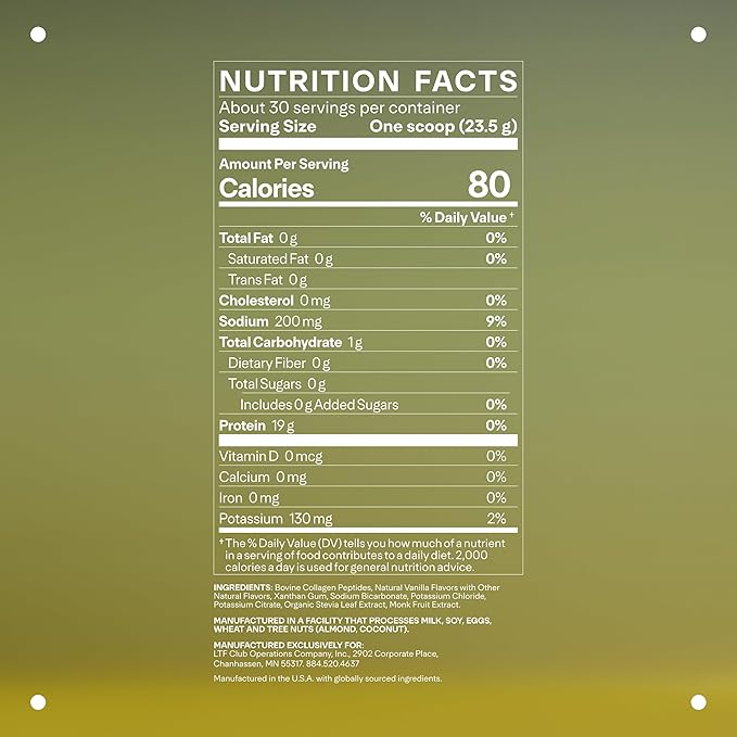 LTH Prime Collagen Peptides - Premium Collagen Powder for Digestive Health - Supports Healthy Joints, Hair, Nails & Skin - Hydrolyzed Collagen from Grass-Fed Cows - Vanilla - 30 Servings