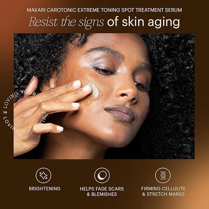 MAKARI Naturalle Carotonic Extreme Glow Renewing Face Cream SPF15 & Brightening Serum Set | Moisturizes, Brightens, & Rejuvenates Skin | Reduces Acne & Scars | Anti-Aging & Antioxidant Protection for