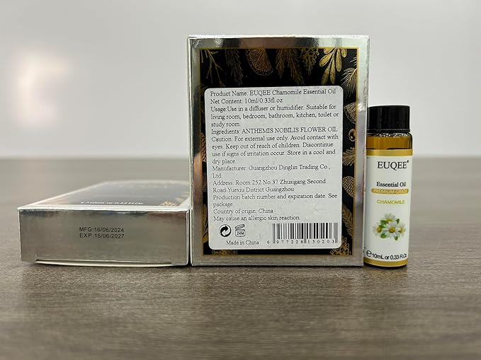 Chamomile Essential Oil 10ml Premium Essential Oil with Glass Dropper - for Diffuser, Aromatherapy, Candle Making - 0.33 Fl.Oz