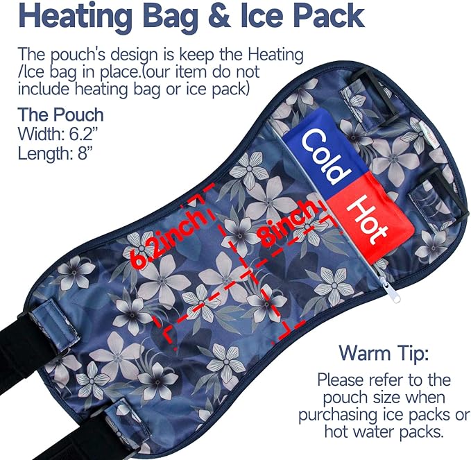 Langsprit Castor Oil Pack Wrap,Organic Cotton Castor Oil Packs for Liver Detox,Reusable Castor Oil Pads Pack Compress for Stomach,Castor Oil Packs Body kit L