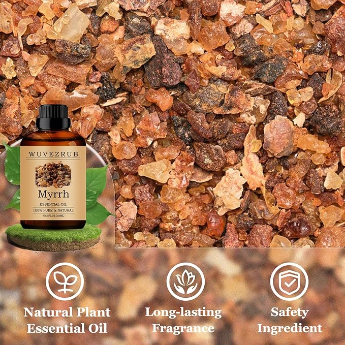 Myrrh Essential Oils 240ML, Pure Myrrh Essential Oil for Aromatherapy Diffuser - 8 Fl Oz