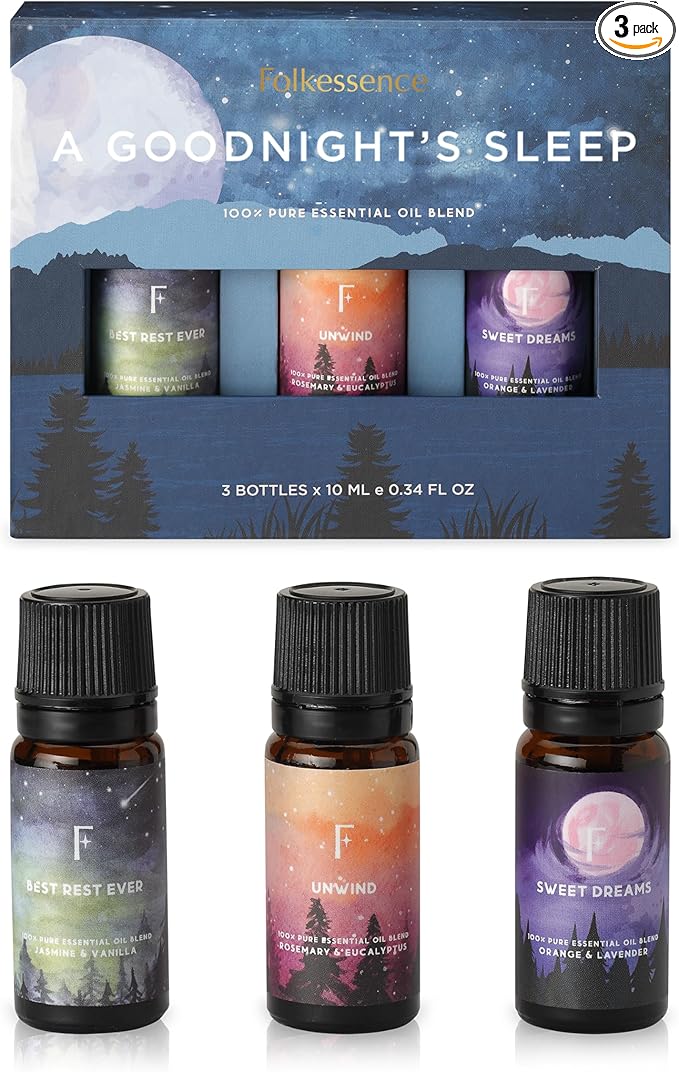 Folkulture Essential Oils for Diffuser Oil | Set of 3 Fragrance Oil Diffuser Oils Scents for Home | Fragrant Oils for Diffusers for Mother's Day Gifts - Rosemary, Eucalyptus, Lavender