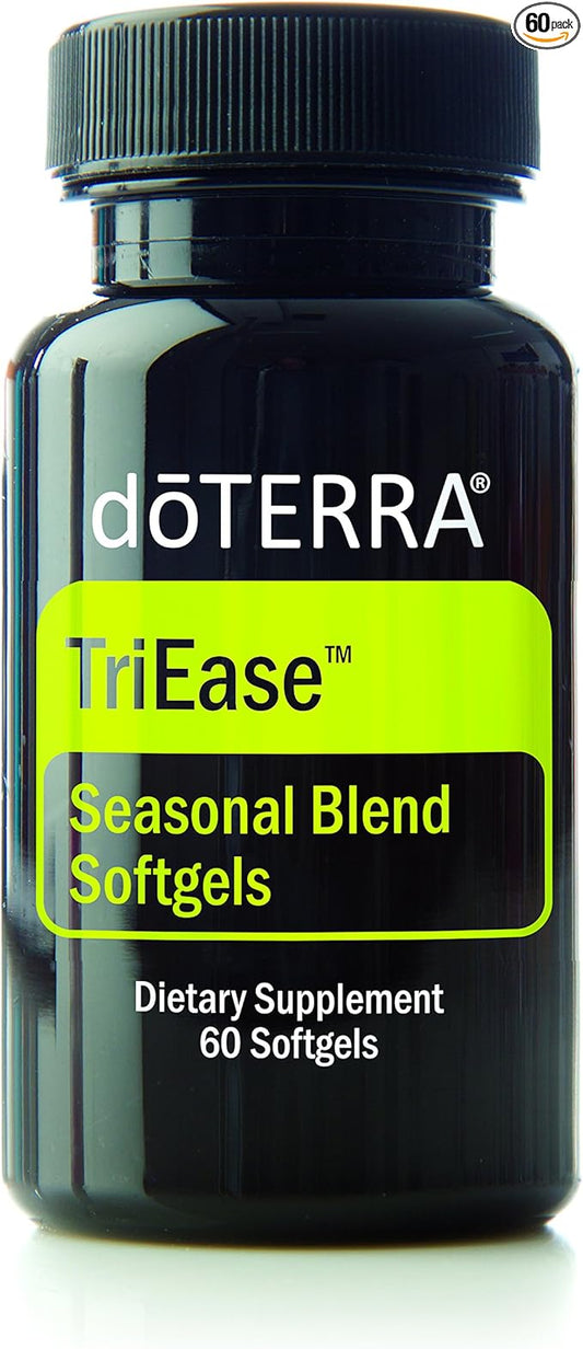doTERRA - TriEase Softgels Essential Oil Seasonal Blend - 60 Softgels