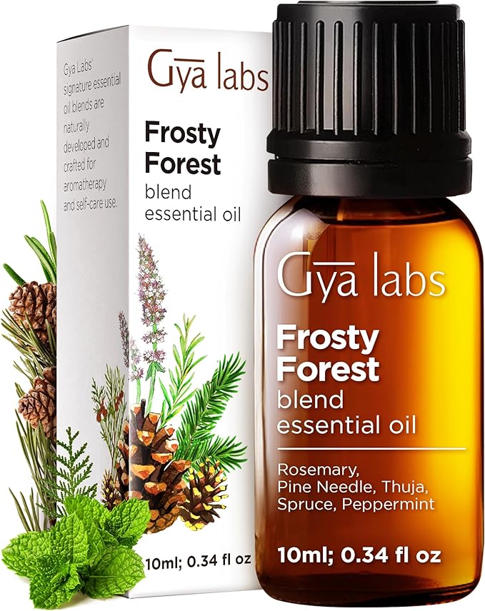 Gya Labs Frosty Forest Essential Oil Blend - Revitalizing & Invigorating (0.34 Fl Oz)