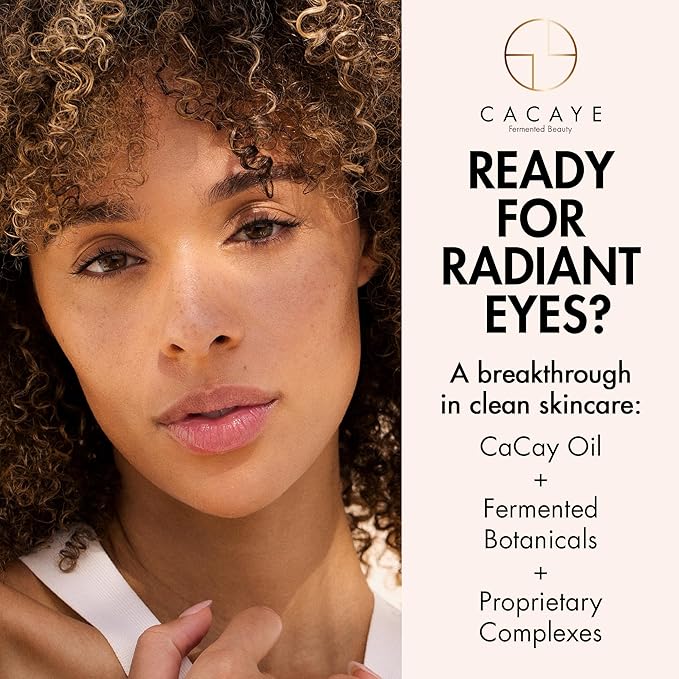 CACAYE Triple Retinoid Eye Cream for Anti Aging 0.5 fl oz - Natural Retinol Alternative Under Eye Cream for Wrinkles, Fine Lines, Puffiness and Dark Circles Without Redness or Irritation