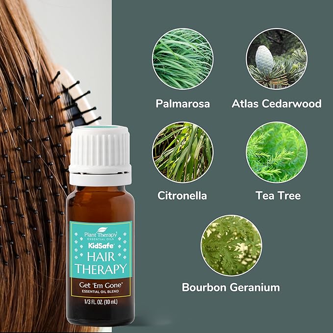 Plant Therapy KidSafe Get 'Em Gone Essential Oil Blend 10 mL (1/3 oz) 100% Pure, Undiluted, Therapeutic Grade