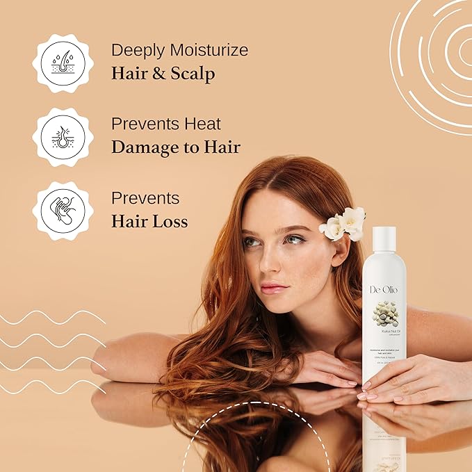 | Kukui Nut Oil | 100% Pure & Natural | Imported from Hawaii | Cold Pressed | Carrier Oil for Skin, Face, Hair, Soap Making | 16fl. oz. (473 mL)